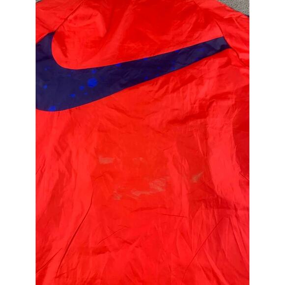 Nike Soccer Jacket Men's M Red Full Zip Mesh Lined Team USA Crest Logo Swoosh - Picture 5 of 11